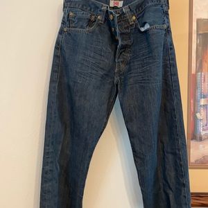 Levi original 501 straight leg button fly 31x34